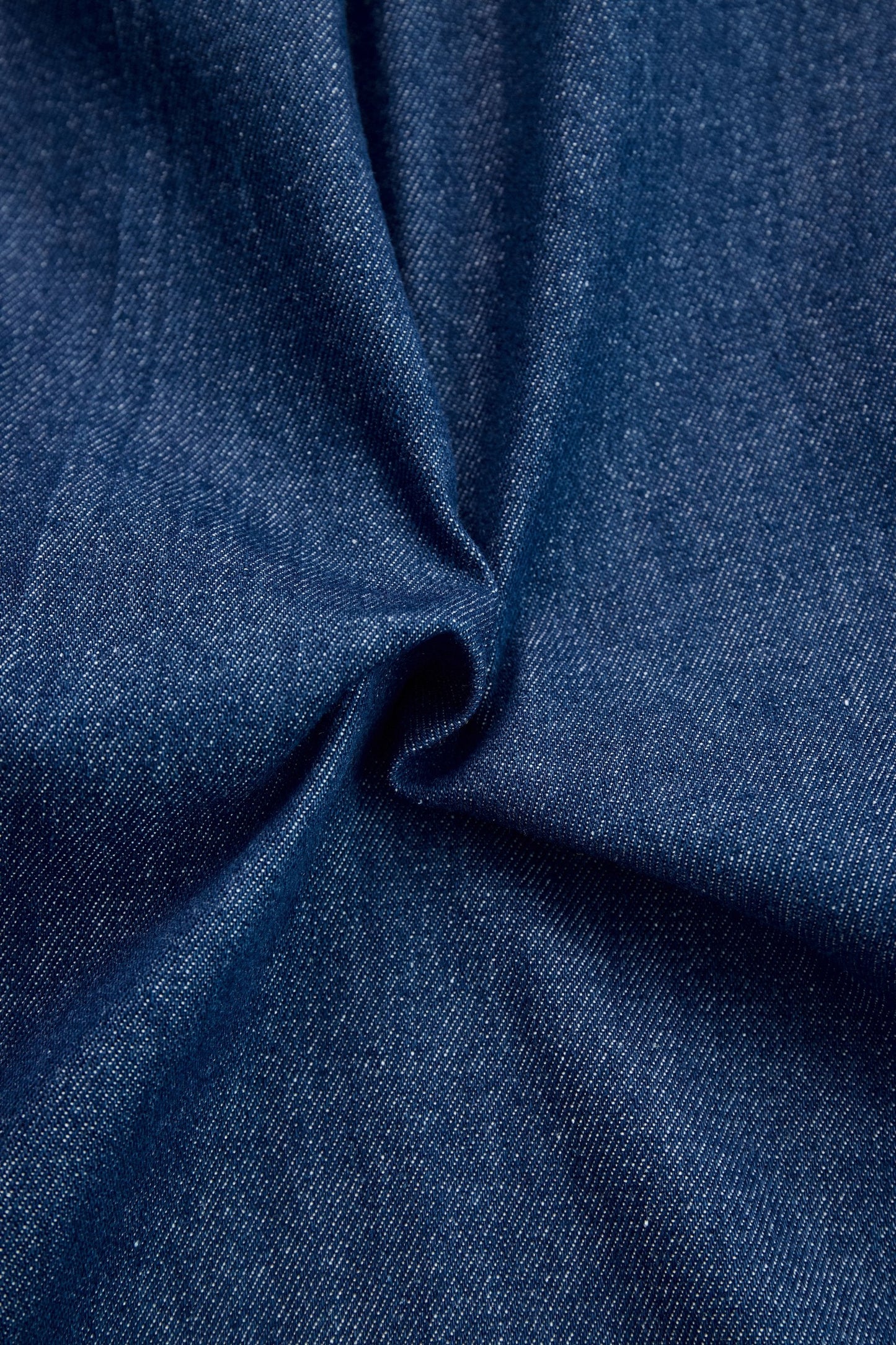 Elegant Dark Blue Denim Jumpsuit for Women with Mock Neck Long Sleeve Zip Front Wide Leg Style