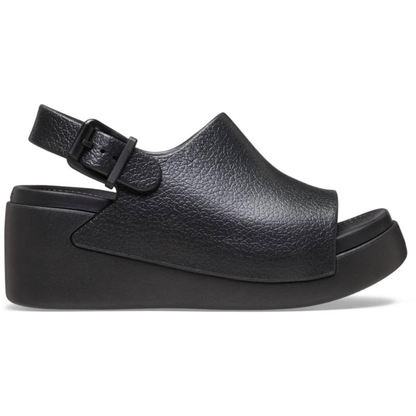 Comfortable Platform Sandals for Women with Wide Band Slingback Strap Chunky Wedge Slide Style