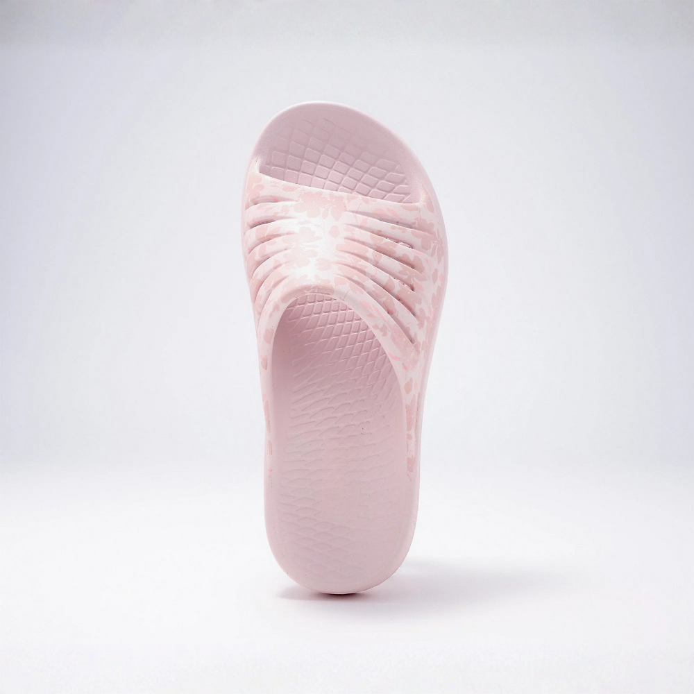 Comfortable Slides for Women with Ribbed Strap Cushioned Footbed Slip On Style