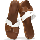 Brown & White