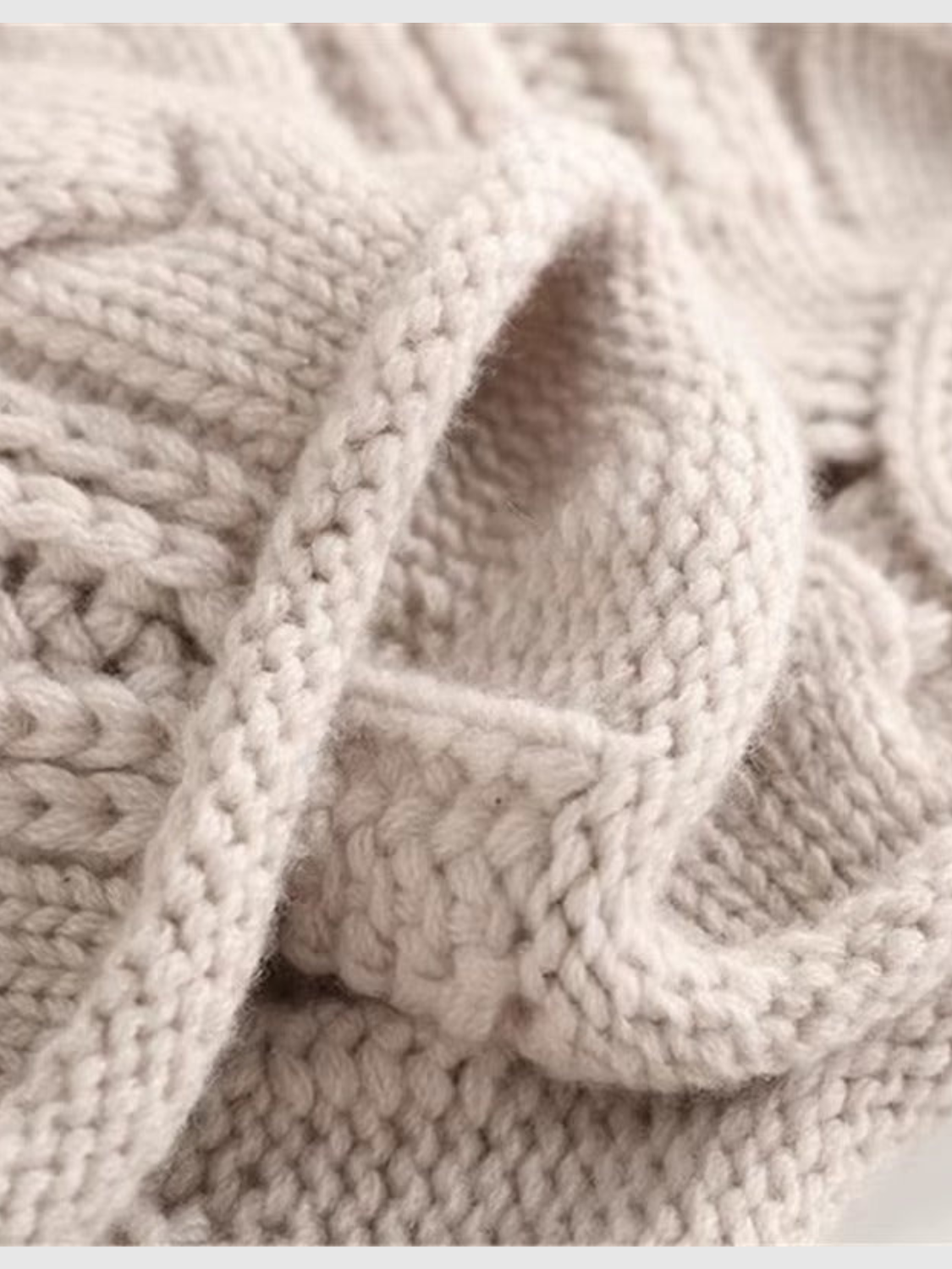 Comfortable Cable Knit Sweater for Women with Mock Neck Long Sleeve Relaxed Oversized Style