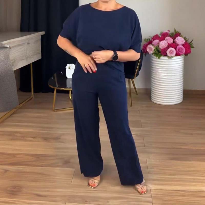 Elegant Wide Leg Three Piece Set for Women with Open Front Duster Cardigan Long Sleeve Formal Style
