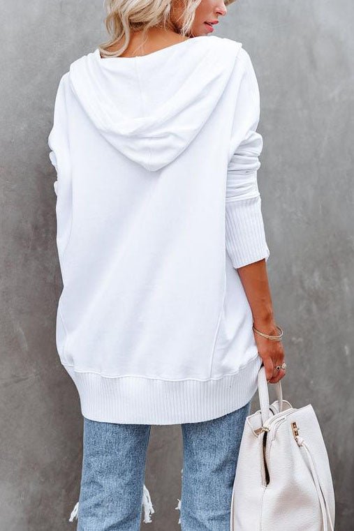 Comfortable Fleece Hoodie for Women with Hooded Button Front Long Sleeve Relaxed Oversized Style
